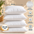 45x45 cm Dekoratif Kırlent | %100 Pamuklu, Boncuk Silikon Dolgulu, Yıkanabilir Koltuk Yastığı