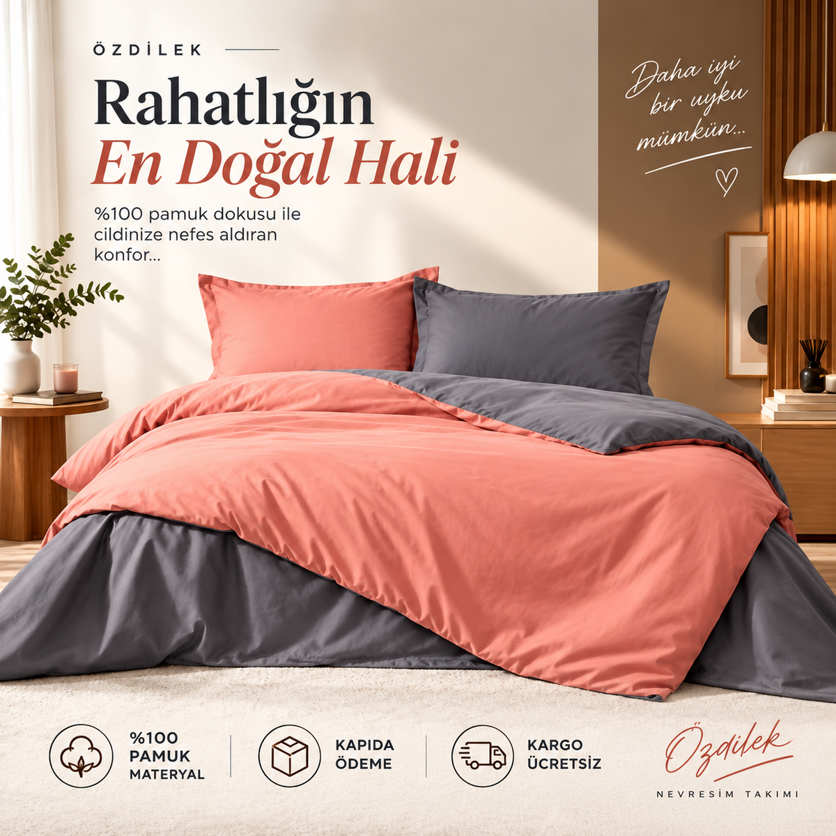 Tek kişilik nevresim takımı
