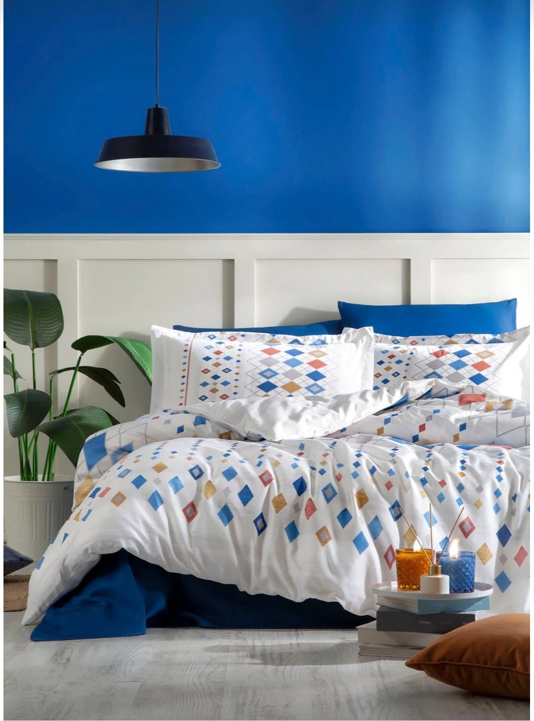 Özdilek color silices maviÇift Kişilik Nevresim Takımı